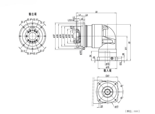 <b>NDR110系列精密行星減速器型號尺寸與圖紙</b>