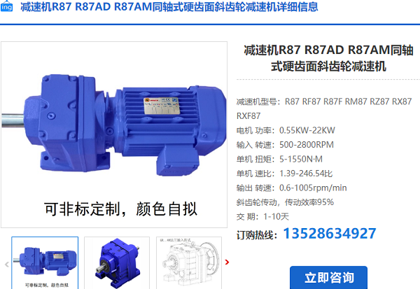 R87減速電機(jī)