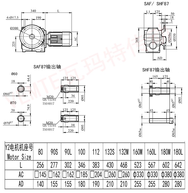 Saf SHF87減速機(jī)圖紙 Saf SHF87減速機(jī)圖紙