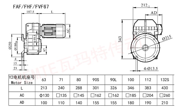 FAF FHF FVF 67減速機圖紙 FAF FHF FVF 67減速機圖紙