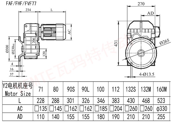 FAF FHF FVF 77減速機圖紙 FAF FHF FVF 77減速機圖紙