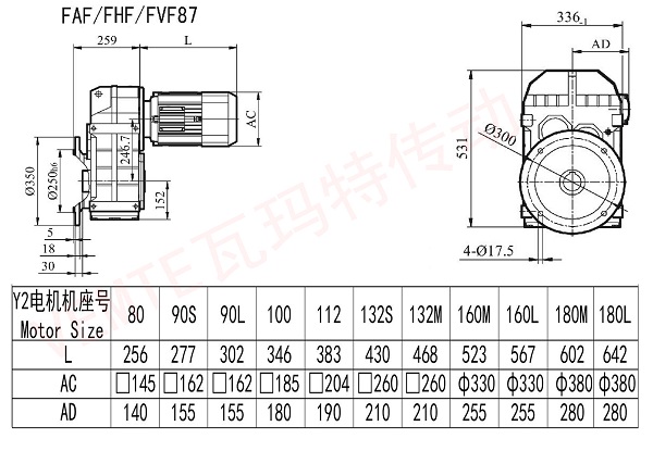 FAF FHF FVF 87減速機圖紙 FAF FHF FVF 87減速機圖紙